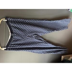 Polo Ralph Lauren Men's Navy Blue Pajama Pants with White Polo Player Print